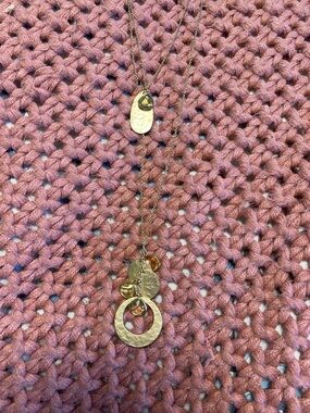 LOFT Gold-Tone Layered Disk Pendant Necklace